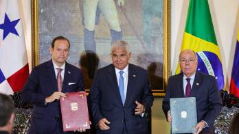 El presidente Mulino fue testigo de honor del acuerdo firmado por los cancilleres de Brasil y de Panmá.