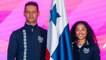 La gimnasta Hillary Heron y el arquero Liborio Saavedra.