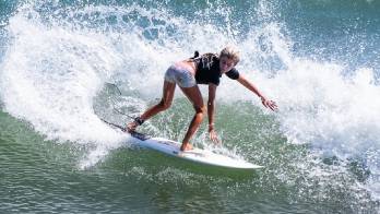 Shakti Martínez durante la competencia.