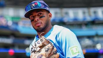 Leonardo Jiménez de los Azulejos de Toronto.