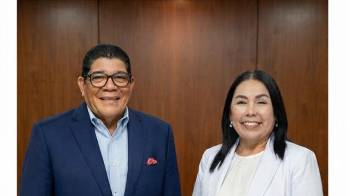 Amilcar Córdoba, presidente electo y Eusebia Copete, presidenta saliente.