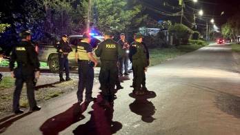 La Policía Nacional mantiene operativos en distintos sectores de David para ubicar a los responsables del ataque armado ocurrido en Alto Verde.