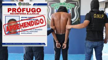 Aprehendido, prófugo de la justicia.
