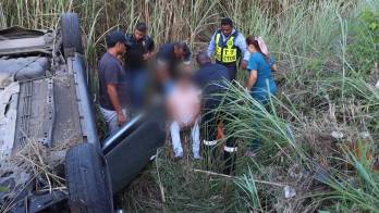 Los afectaados presentaban heridas en el rostro.