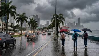 Se esperan lluvias en la ciudad de Panamá. Si va a salir no olvide su paraguas.