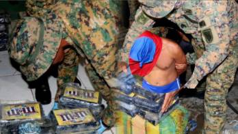 Unidades del Senafront recuperaron 39 paquetes de presunta droga tras interceptar una lancha en Carreto, comarca Guna Yala.