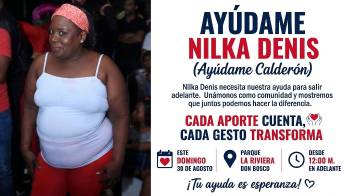 Nilka Denis requiere de apoyo.