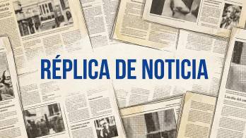 Réplica a noticia publicada