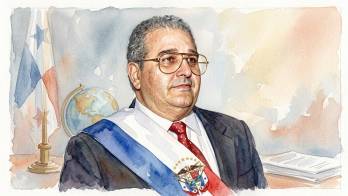 Endara fue el primer presidente de Panamá postdictadura militar.