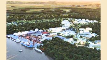 Maqueta de cómo se verá el Puerto de Barú, en Chiriquí, una vez concluido el proyecto.