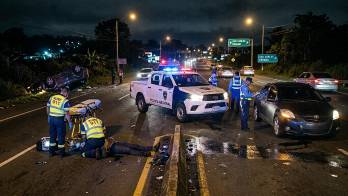 Los accidentes se registraron pasadas las 2:00 de la madrugada de hoy. Las autoridades están en la etapa de verificación de los hechos.