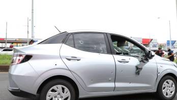 Con más de 40 disparos, asesinaron a presunto pandillero y a conductor de plataforma