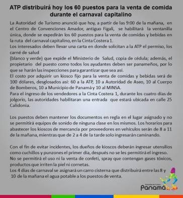 Comunicado de la ATP.