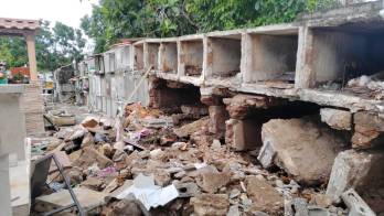 El Minsa realizará trabajos de saneamiento y recuperación de restos en dos cementerios de Veraguas afectados por el sismo.
