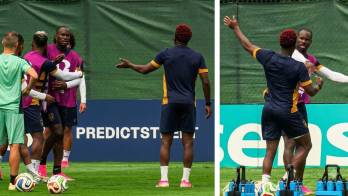 Cecilio Waterman y José Luis Rodríguez protagonizaron un breve altercado durante el entrenamiento de Panamá previo al duelo ante Inglaterra, rápidamente controlado por sus compañeros.