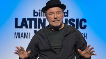En plena ronda de prensa, antes de recibir el premio Billboard Ícono, Rubén Blades adelantó sus próximos filmes y su retiro de los escenarios. Agencia/ EFE