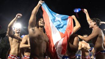 La selección masculina de Puerto Rico de polo acuático.