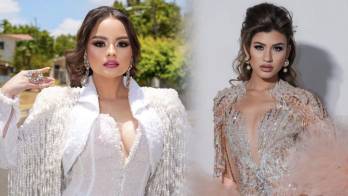 Lujo, elegancia y alta costura marcaron la primera salida de María Paula, reina de Calle Abajo y Emma Victoria, reina de Calle Arriba de Las Tablas.