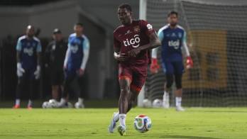 José Córdoba durante el entrenamiento.