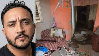 Lucho Pérez mostró los daños en su vivienda de Las Tablas tras el terremoto que sacudió a Panamá. Redes Sociales/luchoperezmusic