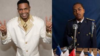 A la izquierda, El General, cantante panameño retirado de la música; a la derecha, el dominicano Lil Naay, quien aseguró que recibió un reclamo del artista por la canción ‘Perra’. Redes Sociales/@lilnaay_