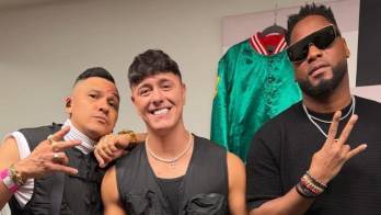 La delegación canalera brilló en el ‘I Love Reggaetón’, demostrando su peso en la historia del género urbano en español. En la foto: Flex, Joey Montana y Martín Machore.