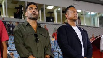 Falcao y Fredy Guarín fueron los más esperados.