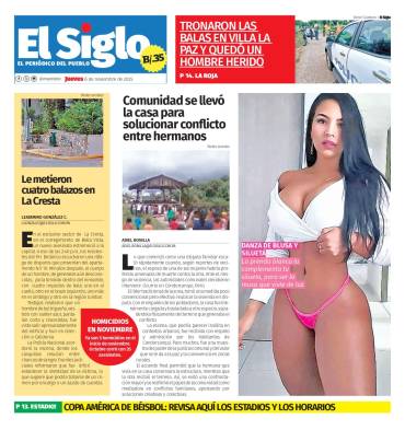 Portada del impreso del 6 de noviembre de 2025