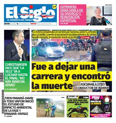 Portada del impreso del 15 de noviembre de 2025