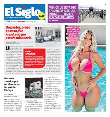 Portada del impreso del 21 de enero de 2026