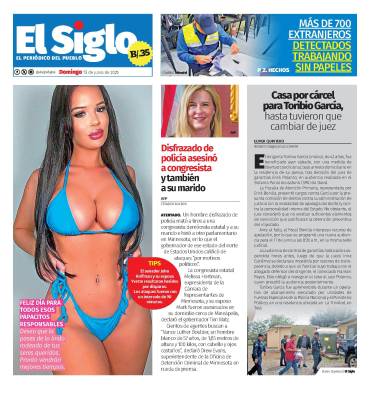 Portada del impreso del 15 de junio de 2026