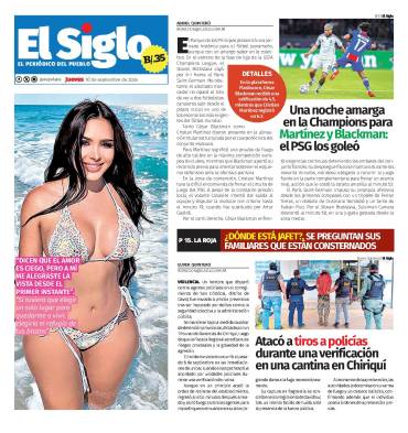 Portada del impreso del 10 de septiembre de 2026