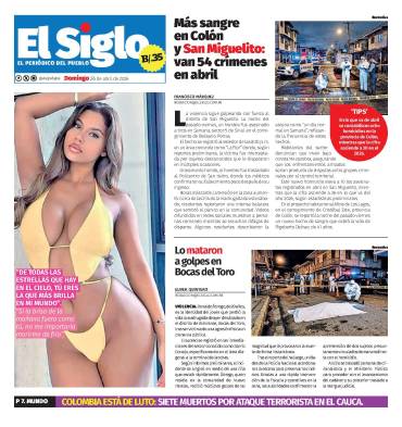 Portada del impreso del 26 de abril de 2026