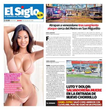 Portada del impreso del 8 de octubre de 2026