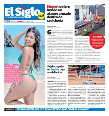 Portada del impreso del 25 de mayo de 2026
