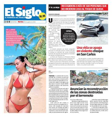 Portada del impreso del 25 de agosto de 2026