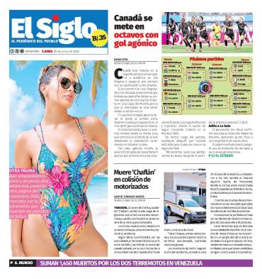 Portada del impreso del 29 de junio de 2026