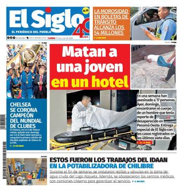 Portada del impreso del 14 de julio de 2025