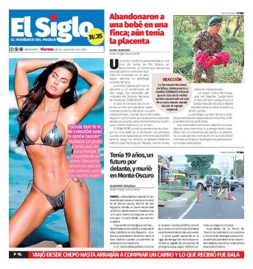 Portada del impreso del 28 de noviembre de 2025