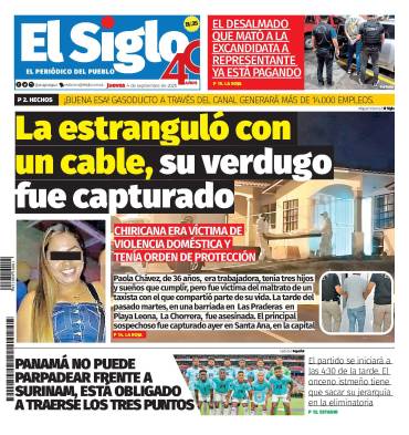 Portada del impreso del 4 de septiembre de 2025