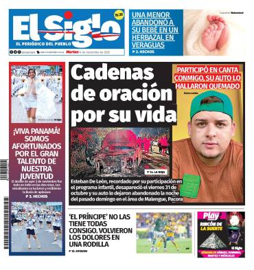 Portada del impreso del 4 de noviembre de 2025