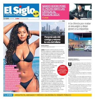 Portada del impreso del 14 de julio de 2025