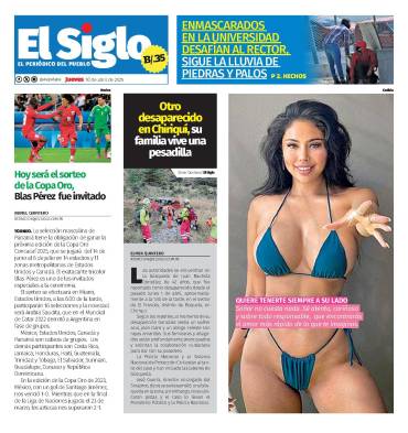Portada del impreso del 10 de abril de 2025