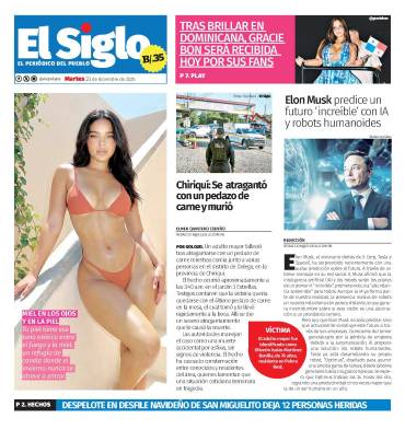 Portada del impreso del 23 de diciembre de 2025