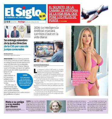 Portada del impreso del 28 de diciembre de 2025