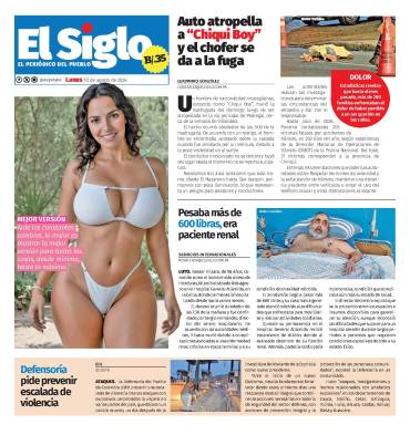 Portada del impreso del 10 de agosto de 2026