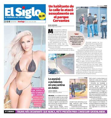 Portada del impreso del 18 de enero de 2026