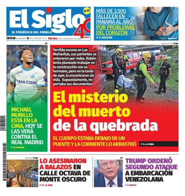 Portada del impreso del 16 de septiembre de 2025