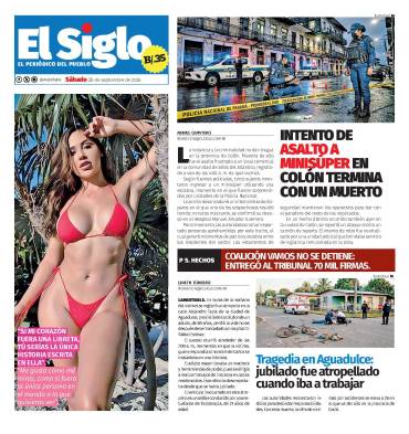 Portada del impreso del 26 de septiembre de 2026