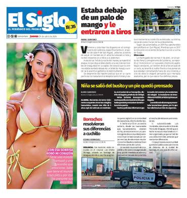 Portada del impreso del 24 de abril de 2025